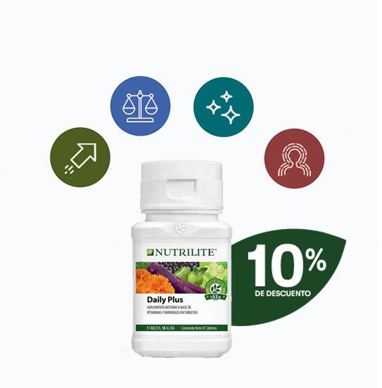 Daily Plus de Nutrilite 45 tabletas - Amway Uruguay.